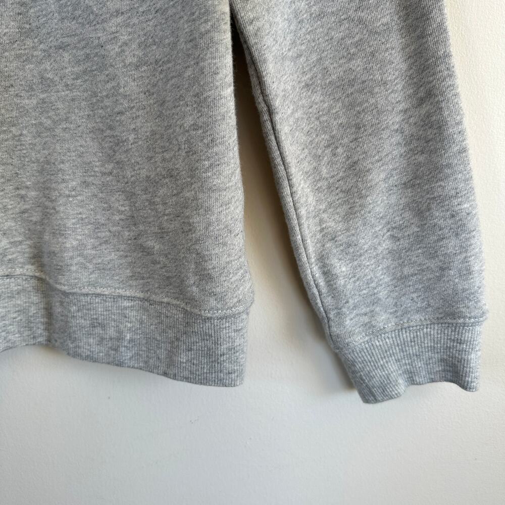 Rails Ryan Pullover Sweater Velvet Lace Up Neckline Terry Fleece SMALL Grey - Picture 5 of 10